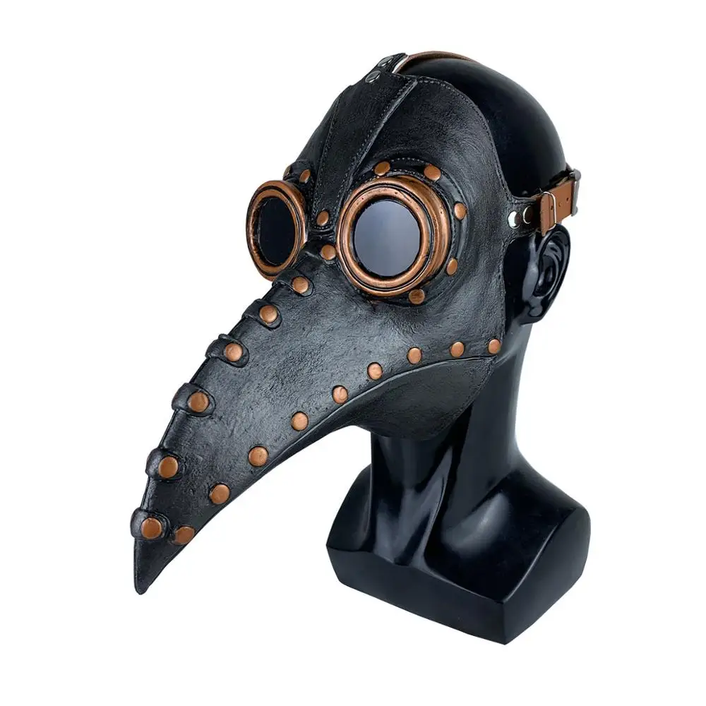 Unisex Halloween Robe Hooded Cloak Costume Cosplay Monk Suit Adult Role-playing Decoration Clothing Plague Doctor Bird Mask hot