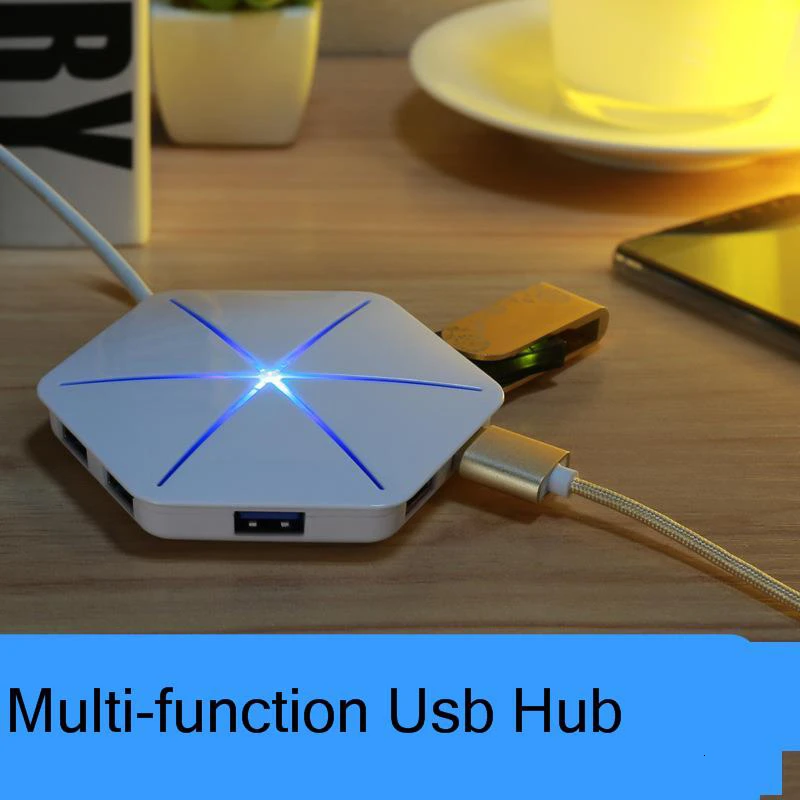 SeenDa USB 3,0 2,0 концентратор с OTG 6 Порты и разъёмы Usb разветвитель с микро Usb Интерфейс SD/устройство для считывания с tf-карт для нескольких устройств рабочего ноутбука