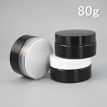 

50pcs 80g Cosmetic container PET Cream Box with Aluminum Lid for Mask / Cream skin care Packaging,DIY Cosmetic Packaging