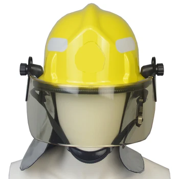 

Yellow professional fire helmet American fire rescue rescue disaster relief smashing fire safety helmet aramid aluminum foil sha