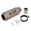 Titanium Exhaust Pipe Escape Pipe Muffler Vent Tube 60mm for Motorcycle ATV Racing Dirt Bike