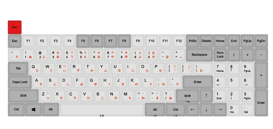 Японский корень XDA, колпачки для механической клавиатуры, 104, японский языковый краситель, PBT Gh60 Xd60 Tada68 87 96 стандарт 104