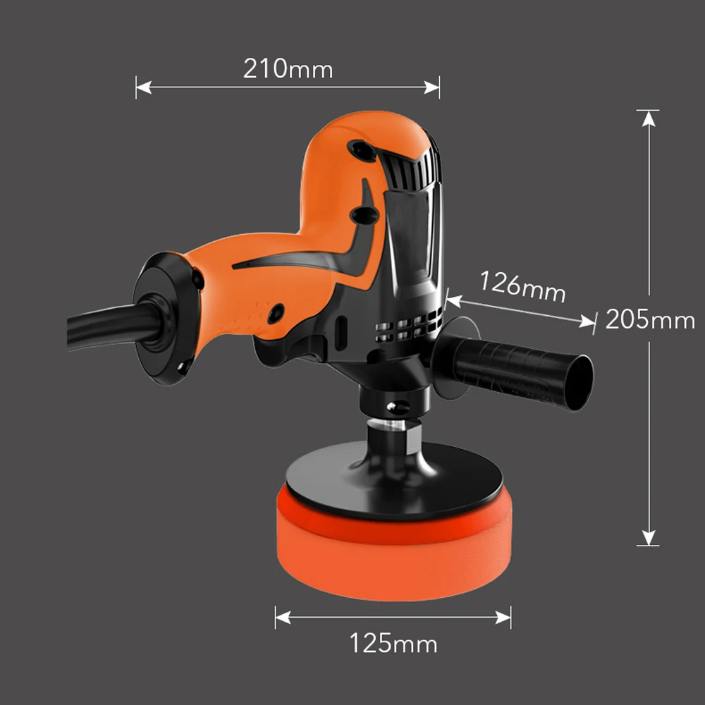 980W polishing machine Six Gears Adjustable Speed car polisher Electric Polisher Waxing Machine Automobile Furniture Tool