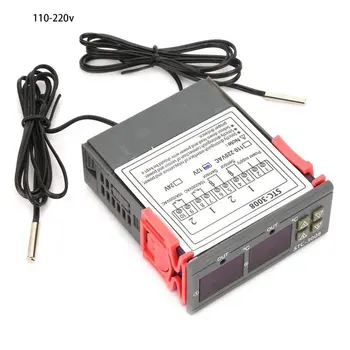 

STC-3008 Computer Digital Display Intelligent Double Control Electronic Temperature Controller 110-220v Regulator