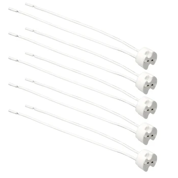 激安 Uxcell 5-30 個 250 V 2A 電線 MR16 ランプホルダー Led ライトソケットベース白 17 × 150 ミリメートル
