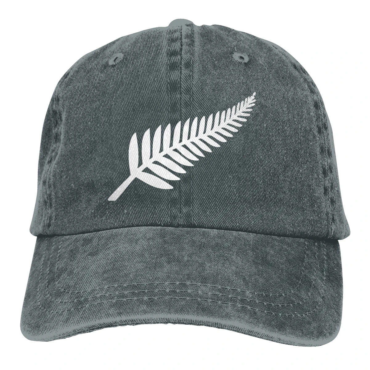 Новая Зеландия папоротник лист Casquette черный унисекс Мужские Женские джинсовые бейсболка с ремешком кепки Регулируемый Гольф папа шляпа