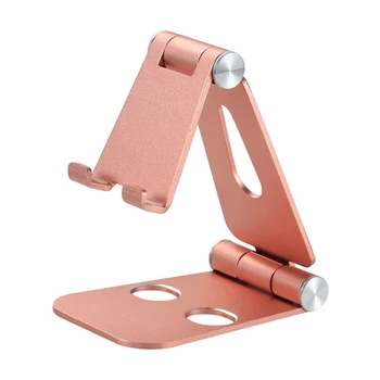 

Double shaft Rotatable Folding Mobile Phone Holder Aluminum Alloy Stand Desktop Tablet iPad Metal Universal Adjustable Mount