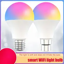9W WiFi Smart Light Bulb E27 E26 B22 Dimmable RGB+CCT Smart Light Bulb Voice Cozylife APP Control Work With Alexa Google Home