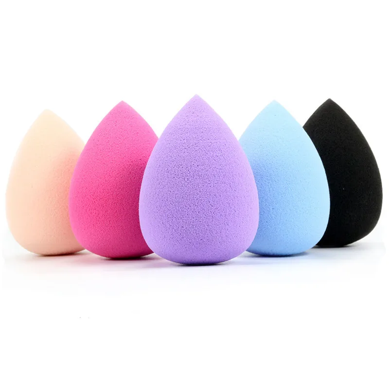 1pcs Smooth Cosmetic Puff Dry Wet Use Makeup Foundation Sponge Beauty Face Care Tools Accessories Water-drop Shape maquillaje