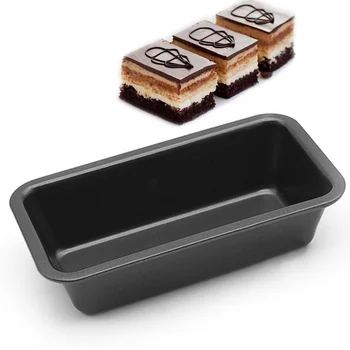 

5 Inch Rectangular Baking Tools Cake Mold Tray Toast French Bread Non-stick Carbon Steel Kitchen Baking DIY Cake Mould Bakeware