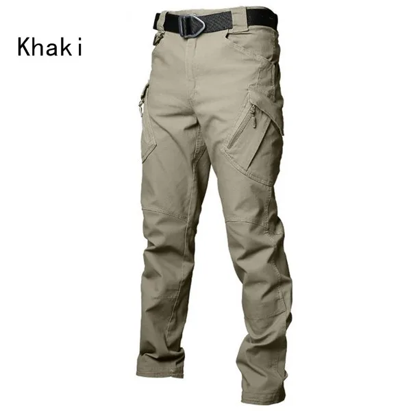 KHAKI Мужские Съемные быстросохнущие штаны, съемные брюки, дышащий Ультра светильник, переключение между короткими и длинными брюками - Цвет: KHAKI
