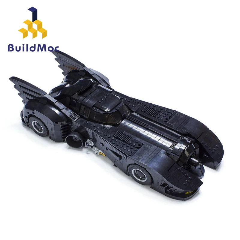 BuildMoc Лига Справедливости Бэтмен UCS Batmobile 1989 Final 30 Diecasts игрушка автомобиль модель