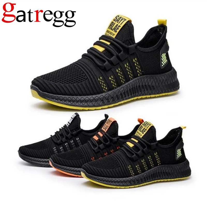 Новинка 2020 года Мужская повседневная обувь Модные дышащие прогулочные сетчатые