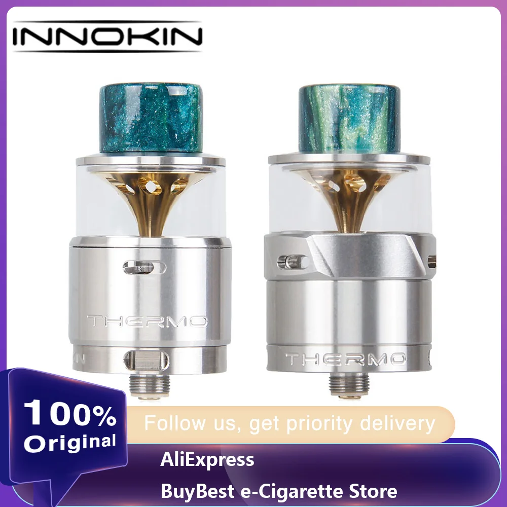 

Original Innokin Thermo RDA with 25/27mm diameter & airflow system Velocity-style build deck for squonker MOD Innokin Thermo RDA