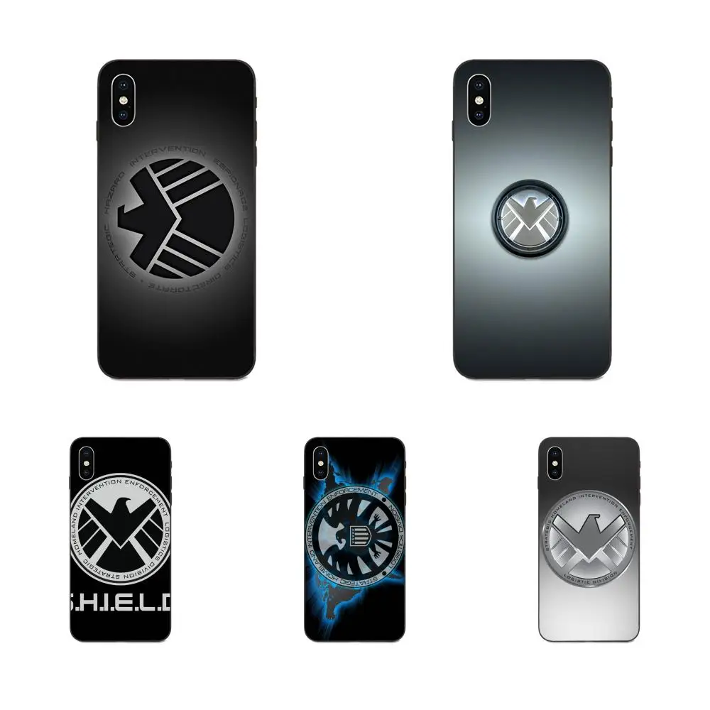Soft Silicone TPU Black Case Protective For Xiaomi Redmi Note 3 3S 4 4A 4X 5 5A 6 6A 7 7A K20 Plus Pro S2 Y2 Y3 S.h.i.e.l.d Logo | Мобильные