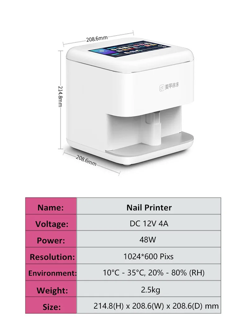 Intelligent Nail Printer 3d Nail Painting Machine Automatic Nail Machine Nail  Printing Machine - Air Conditioner Parts - AliExpress