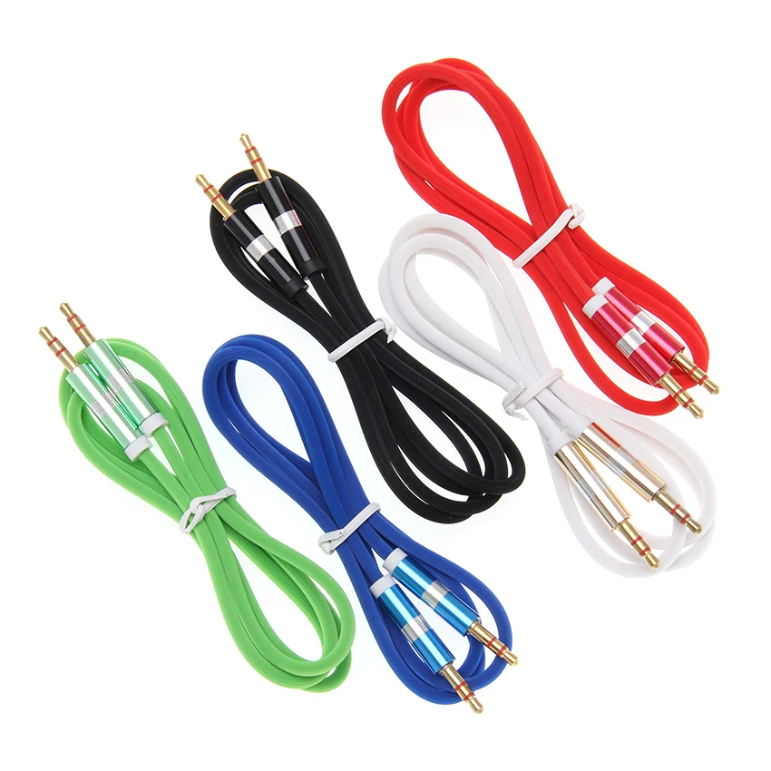 AUX Cable Jack 3 5mm Audio Cable 3 5 Mm Jack Speaker Cable for Headphones Car Xiaomi 5 Plus Redmi Oneplus 5t AUX Cord 500pcs lot