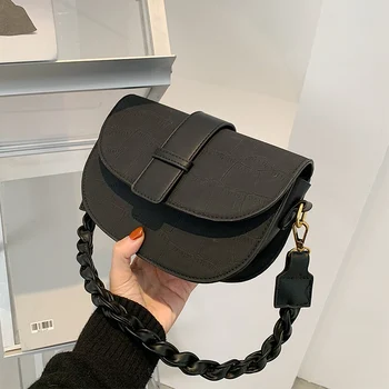 

Style Autumn Small Bag Handbag 2020 New Fashionable Fashion Trending Messenger Bag All-matching Ins One Shoulder Saddle Bag Soft