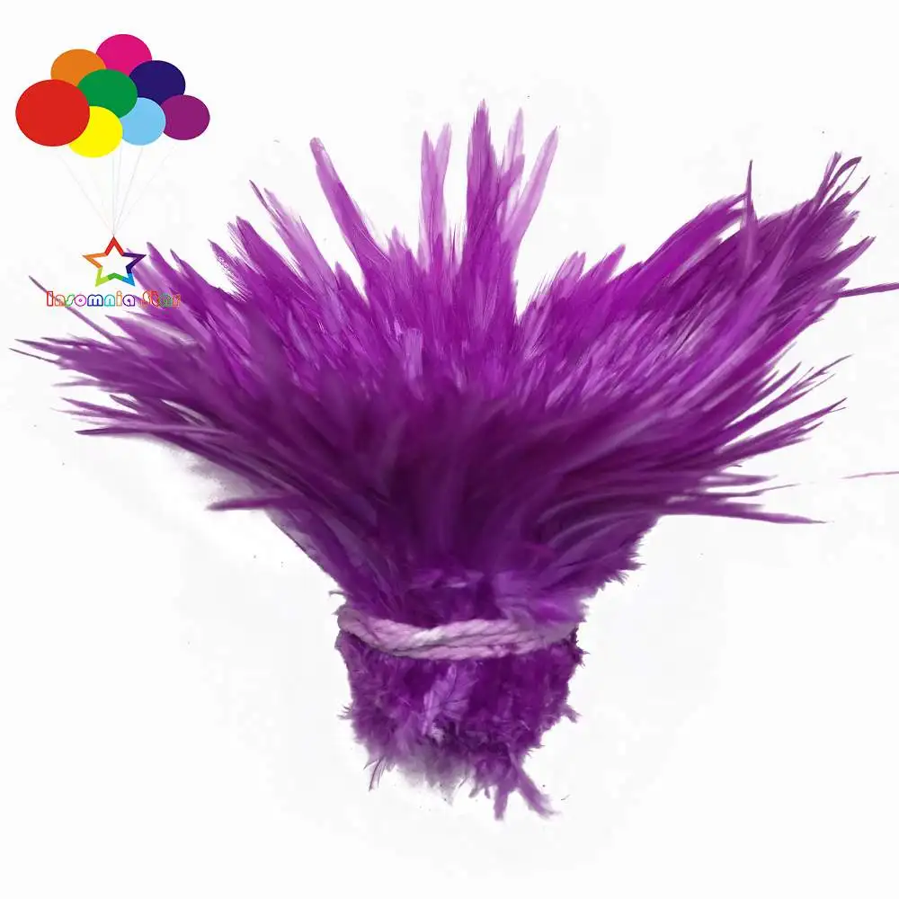 KOLIGHT Frangia In Piume Naturali Di Gallo – 5 Metri, Larghezza 10-15 Cm – Per Decorazioni, Costumi, Fai Da Te