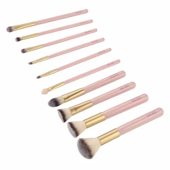 

10PCS Professional Pink Makeup Brush Set Powder Foundation Eyeshadow Eyeliner Brushes Beauty Cosmetics Make Up Brushes Tool New