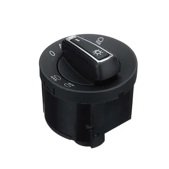 

For VW Golf 7 Car Auto Headlight Switch Control Chrome Trim Head Light Lamp On/OFF Switch