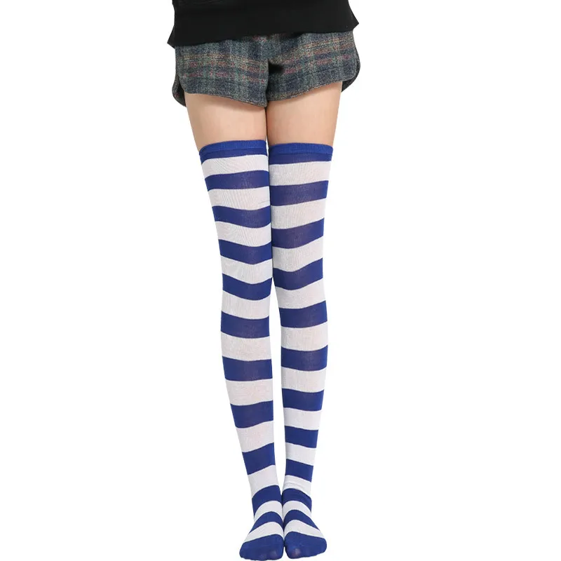 ankle socks women New Striped Stockings Cartoon Cute Uniform Socks Women Sexy Colorful Thigh High Nylon Long Studenr Cosplay Thick Over Knee Socks black ankle socks Women's Socks