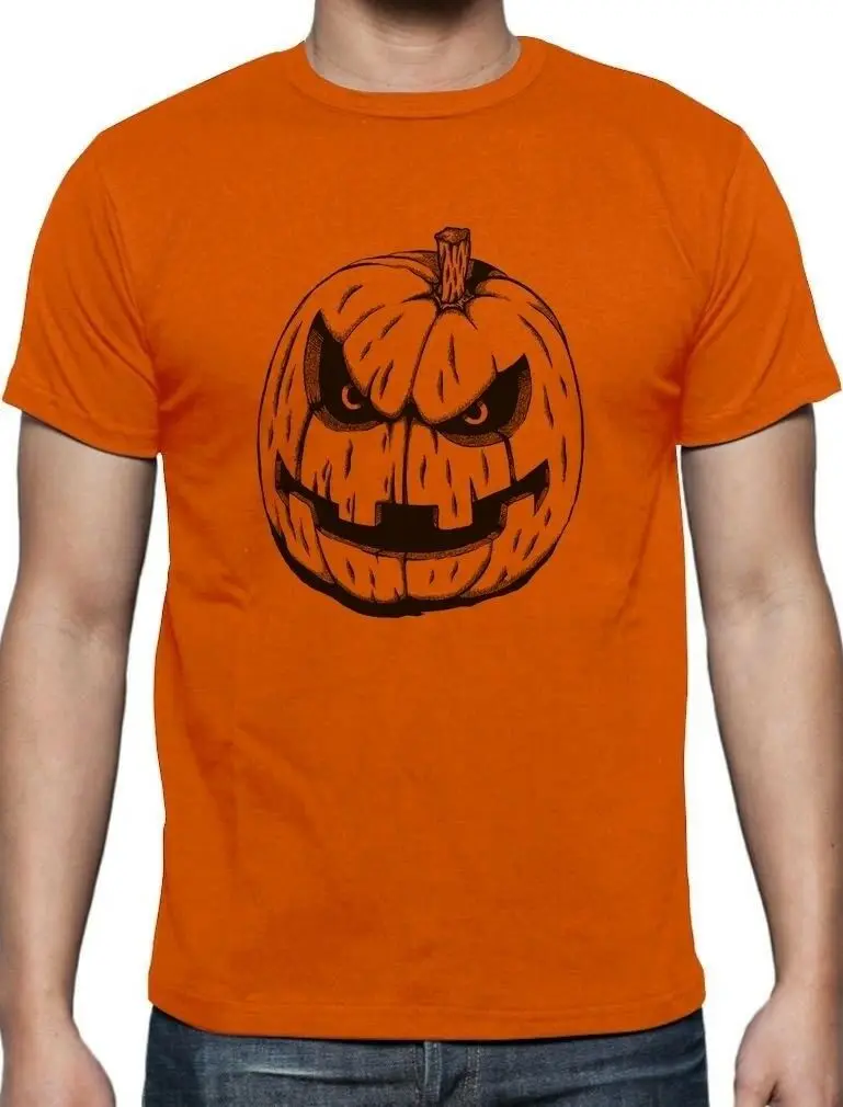 JACK O LANTERN Easy Halloween Costume Evil Pumpkin Face T Shirt Gift Long Sleeve Hoddies unisex hoddie short sleeve Tee Fr |