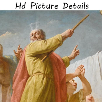 Moses and The Serpent of Brass by Giuseppe Angel Printed on Canvas 6