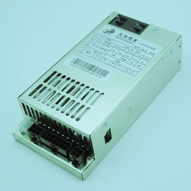 PSU для Lingmaojingdian ITX FLEX NAS ABC Малый 1U S3 K39 A35 600 Вт источник питания LMJD-6000