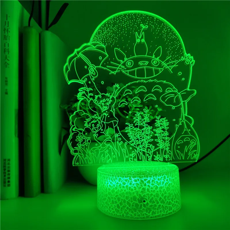 Ночник аниме Tonari No Totoro светодиодный декоративный Настольный светильник с