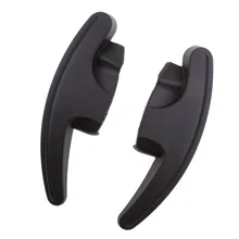 Пара Черный карбоновый руль весло сдвиг расширение для VW Golf GTI R36