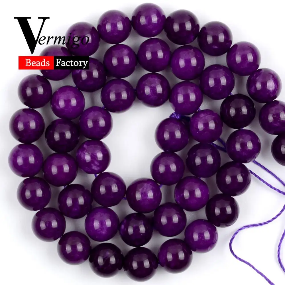 6/8/10/12MM PURPLE AFRICA SUGILITE GEMSTONE ROUND LOOSE BEADS 15 - Foto 9