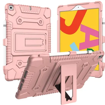 

Folding Stand Protective Case For Apple IPad 10.2 2019 Stand Cover For ipad 7 7th A2200 A2198 With Pen Slots Funda case +Gift