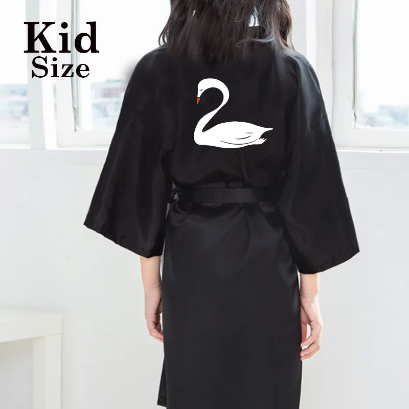 Family Look Family Matching Robe Satin Baby Women Princess Spa Party Favor Ladies Dressing Gift