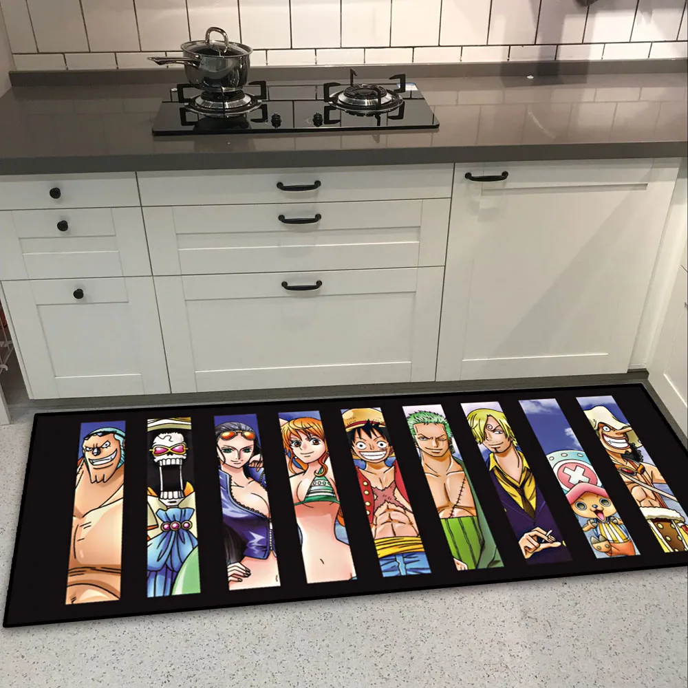 Аниме one piece Luffy длинный напольный коврик ковер для кухни домашний нескользящий коврик мультяшный - Цвет: Style 7