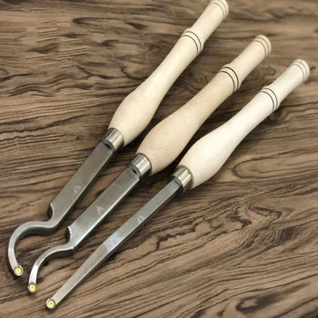 

1pcs Wood Turning Tool Hollower T1 /T2 /T3 Hollow Arbor Wood Handle with Wood Carbide Insert Wood Turning Tool New