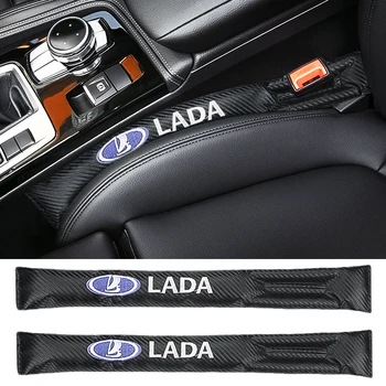 

Auto Seat Emblems Gap Pad Filler Spacer Slot Plug Accessories For lada VESTA niva kalina priora granta largus vaz samara 2110