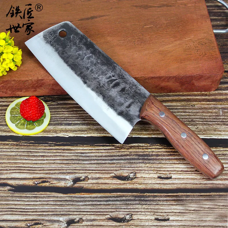 Ручной Кованый нож шеф-повара из нержавеющей стали, нож для нарезки, китайские кухонные ножи, нож для овощей, рыбы, мяса, cuchillos de cocina