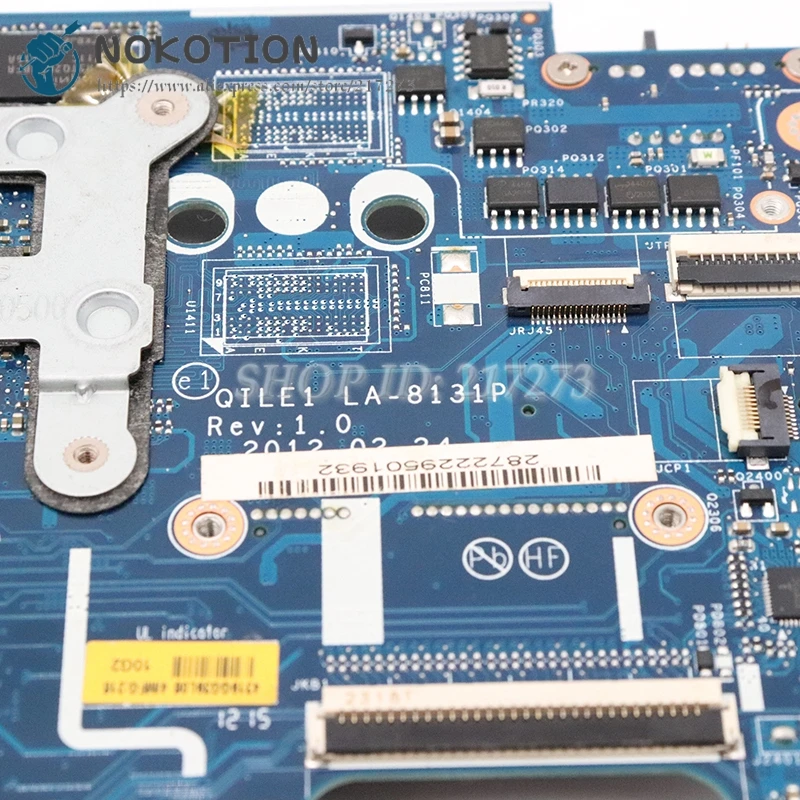 NOKOTION для lenovo Thinkpad Edge E430 Материнская плата ноутбука 04W4019 QILE1 LA-8131P основная плата HM77 DDR3 GT610M видеокарта