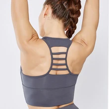 Женский спортивный бюстгальтер Пушап, однотонный топ для фитнеса, йоги, пуш-ап, нижнее белье для спортзала, бега, ударопрочный эластичный жилет для тренировок