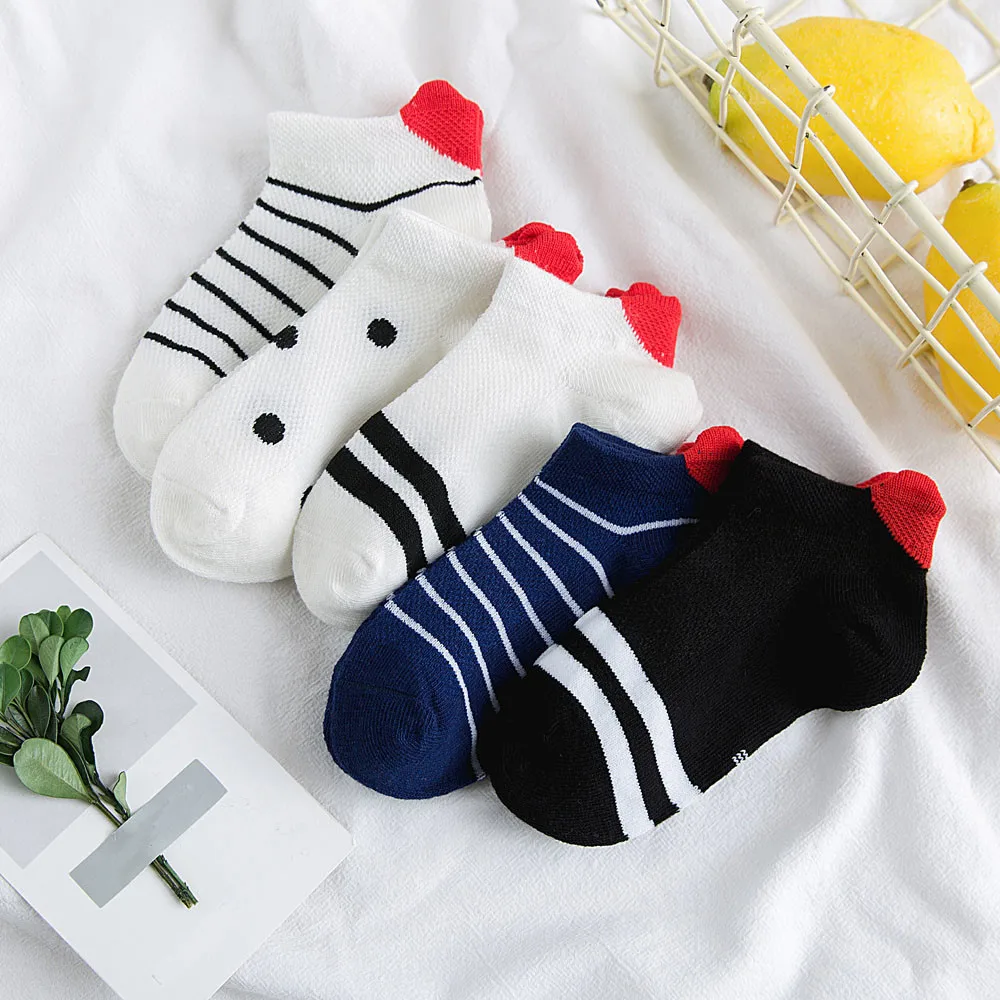 

5 Pairs Wool 3D Socks Baby Girls Printed Knitting Infant Children Comfortable Breathable Socks Calcetines Mujer Meias L58