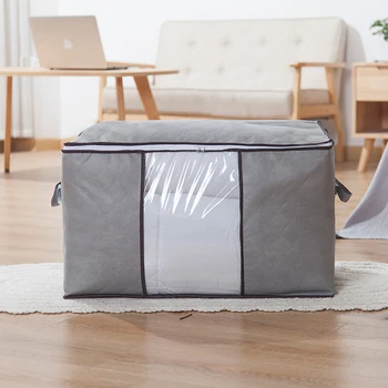 

Folding Portable Quilt Pillow Storage Bags Durable Organizer Moisture-proof Bags for Household Bedroom Decoration