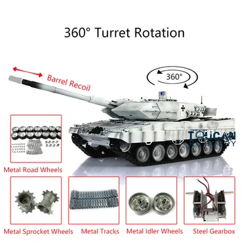 شراءHenglong 1/16 سنو TK 6.0S الإصدار الأشعة تحت الحمراء القتالية ليوبard2a6 RTR دبابة مع جهاز للتحكم عن بُعد 3889 المسارات المعدنية برميل نكص TH12788