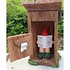 Dwarf Resin Reading Newspaper In Toilet Not Close Door Crafts Display Mold Fun Gnome Figurine Statue Garden Ornaments Decoartion