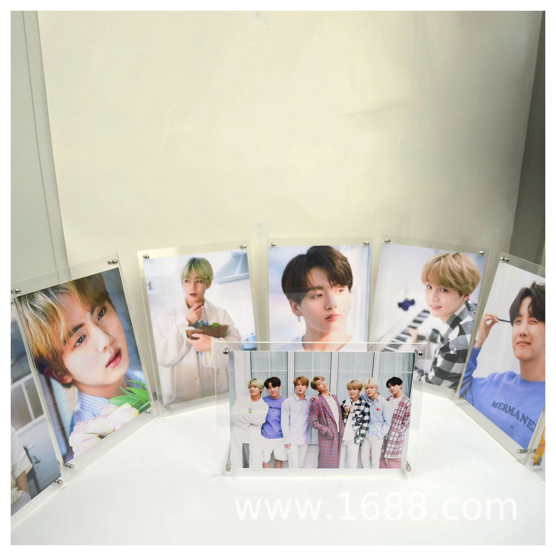 Kpop Bangtan мальчики Хрустальный альбом официальный же абзац фоторамка Фото коллекторы издание Periphery JUNGKOOK V SUGA