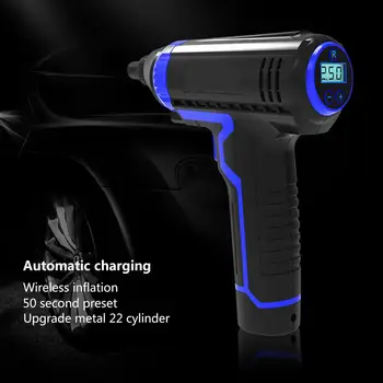 

Handheld Air Pump Intelligent Digital Charging Wireless Car Air Pump Tire Pump Inflator Electric LED Smart Car Air Compressor
