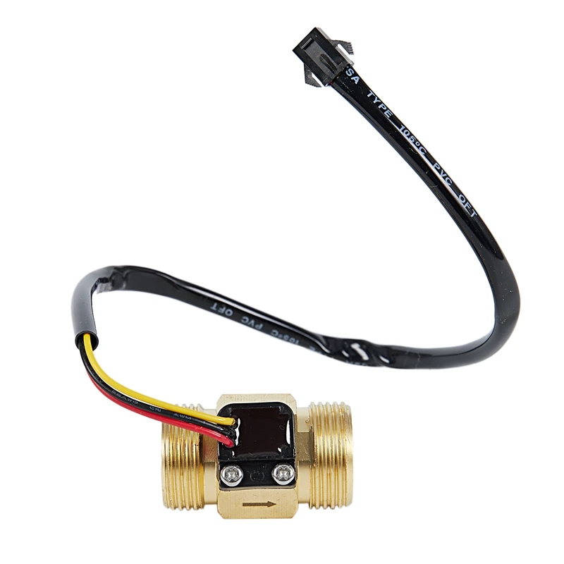 Датчик горячего потока G3/4 дюйма DN20 медный Холл эффект потока жидкости воды сенсор переключатель расходомер