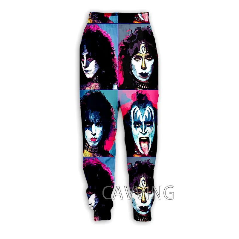 New Fashion 3D Print  KISS Rock Band  Casual Pants Sports Sweatpants Straight Pants  Sweatpants Jogging Pants Trousers  K03 4