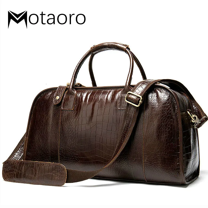 Мужские дорожные сумки из натуральной кожи, ручной Багаж, мужские чемоданы, дорожная сумка для кожаных вещей, большая сумка из крокодиловой кожи Bolso De Viaje