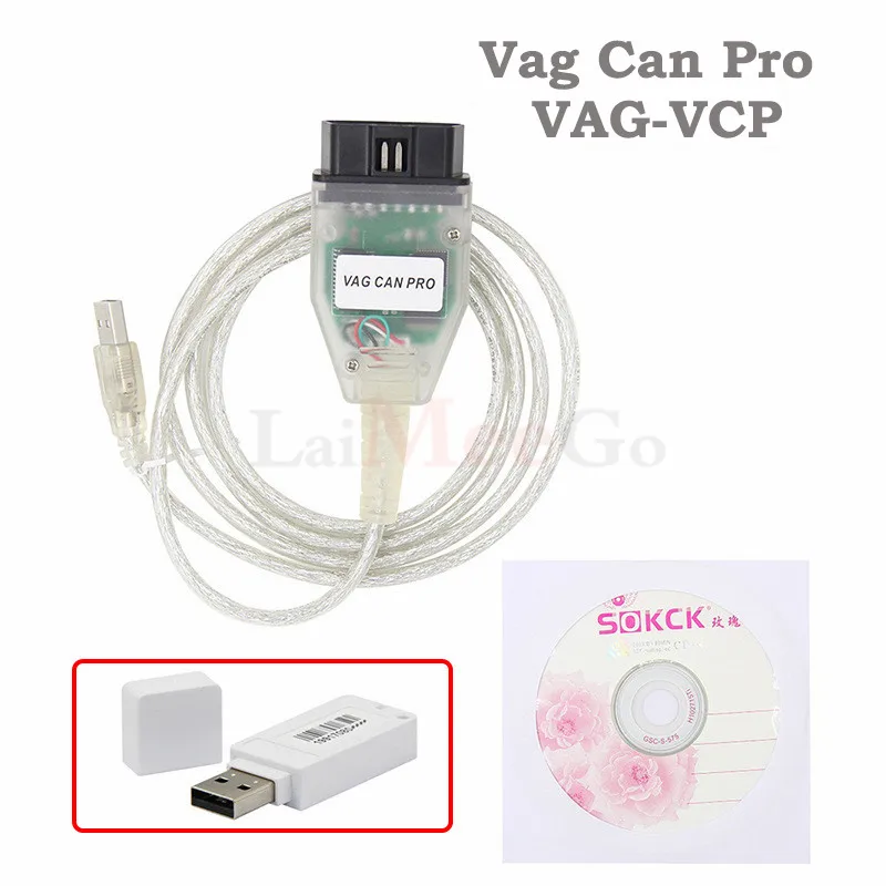 VAG CAN PRO V5.5.1 with FTDI FT245RL Chip VCP OBD2 Diagnostic Interface USB Cable Support Can Bus UDS K Line Works for AUDIVW (4)